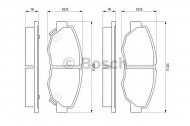 Комплект тормозных колодок BOSCH 0 986 461 124