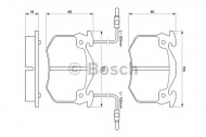 Комплект тормозных колодок BOSCH 0 986 466 311