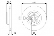 Тормозной диск BOSCH 0 986 479 301
