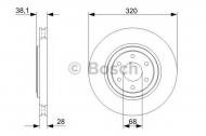 Тормозной диск BOSCH 0 986 479 357
