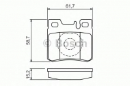 Комплект тормозных колодок BOSCH 0 986 490 260