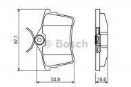 Комплект тормозных колодок BOSCH 0 986 494 304