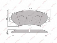 Комплект тормозных колодок LYNXauto BD-7542