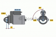 Стартер BOSCH 0 986 010 030