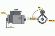 Стартер BOSCH 0 986 014 491