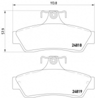 Комплект тормозных колодок HELLA PAGID 8DB 355 014-721
