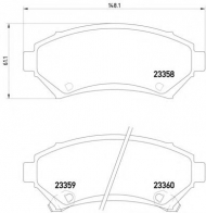Комплект тормозных колодок HELLA PAGID 8DB 355 016-951