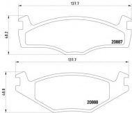 Комплект тормозных колодок HELLA PAGID 8DB 355 017-521