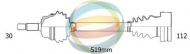 Вал ODM-MULTIPARTS 18-213150