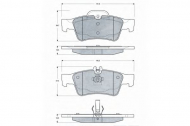 Комплект тормозных колодок PROCODIS FRANCE PF1430