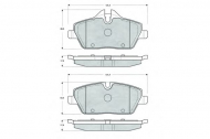 Комплект тормозных колодок PROCODIS FRANCE PF1433
