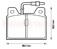Комплект тормозных колодок BENDIX 571218B