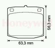 Комплект тормозных колодок BENDIX 572108B