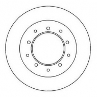 Тормозной диск BENDIX 561353B