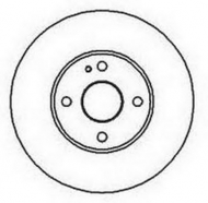 Тормозной диск BENDIX 561795B