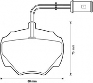Комплект тормозных колодок BENDIX 571440B