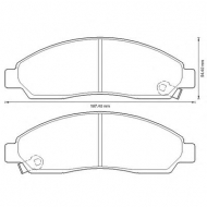Комплект тормозных колодок BENDIX 572643B