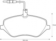 Комплект тормозных колодок BENDIX 573131B