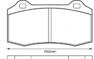 Комплект тормозных колодок BENDIX 573171B