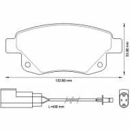 Комплект тормозных колодок BENDIX 573277B