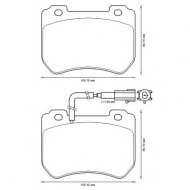 Комплект тормозных колодок BENDIX 573309B