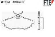 Комплект тормозных колодок FTE BL1800A3