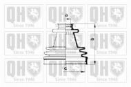 Комплект пыльника QUINTON HAZELL QJB2212