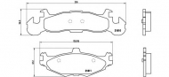 Комплект тормозных колодок BREMBO P 11 001