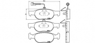 Комплект тормозных колодок BREMBO P 23 057