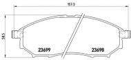 Комплект тормозных колодок BREMBO P 56 058