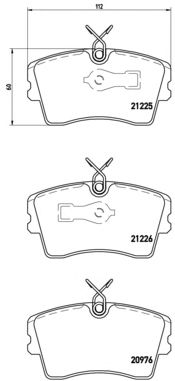 Комплект тормозных колодок BREMBO P 59 009