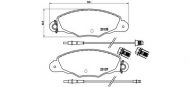 Комплект тормозных колодок BREMBO P 61 061