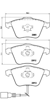 Комплект тормозных колодок BREMBO P 85 079
