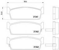 Комплект тормозных колодок MINTEX MDB1576