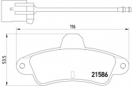 Комплект тормозных колодок MINTEX MDB1588