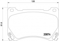 Комплект тормозных колодок MINTEX MDB3218