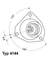 Термостат WAHLER 4144.92D