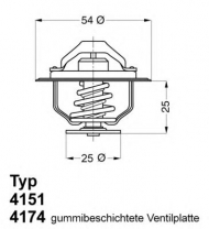 Термостат WAHLER 4174.82D