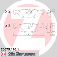 Комплект тормозных колодок ZIMMERMANN 20675.170.1