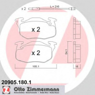 Комплект тормозных колодок ZIMMERMANN 20905.180.1