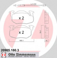 Комплект тормозных колодок ZIMMERMANN 20905.180.3