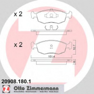 Комплект тормозных колодок ZIMMERMANN 20908.180.1