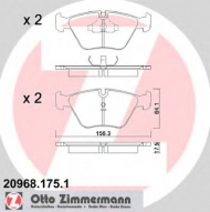 Комплект тормозных колодок ZIMMERMANN 20968.175.1