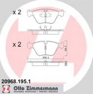 Комплект тормозных колодок ZIMMERMANN 20968.195.1