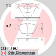 Комплект тормозных колодок ZIMMERMANN 21211.180.1