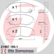 Комплект тормозных колодок ZIMMERMANN 21497.180.1