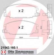Комплект тормозных колодок ZIMMERMANN 21543.160.1