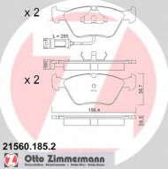 Комплект тормозных колодок ZIMMERMANN 21560.185.2