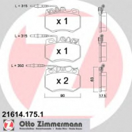 Комплект тормозных колодок ZIMMERMANN 21614.175.1