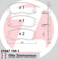 Комплект тормозных колодок ZIMMERMANN 21647.150.1